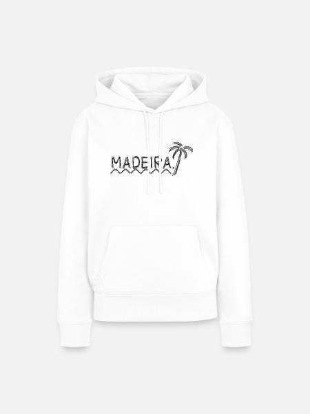 Madeira - Frauen Premium Bio Hoodie - Weiß