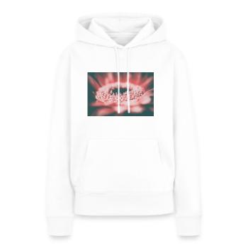Retro Flowers - Frauen Premium Bio Hoodie - Weiß - Vorne - Julia (174cm)