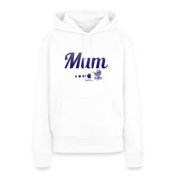 Maman Chargement ... - Sweat à capuche Premium bio Femme - blanc - Devant - Julia (174cm)
