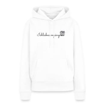 Ich Liebe Camping Tinyhaus - Frauen Premium Bio Hoodie - Weiß - Vorne - Julia (174cm)