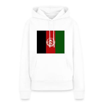 Afghanistan - Sweat à capuche Premium bio Femme - blanc - Devant - Julia (174cm)