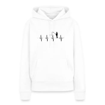 fischer pulse - Women’s Premium Organic Hoodie - white - Front - Julia (174cm)