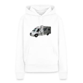 camper - Sweat à capuche Premium bio Femme - blanc - Devant - Julia (174cm)