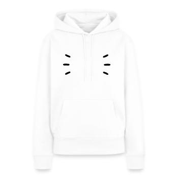 Strahlen Striche Schnurrhaare Vorlage Clip art - Frauen Premium Bio Hoodie - Weiß - Vorne - Julia (174cm)