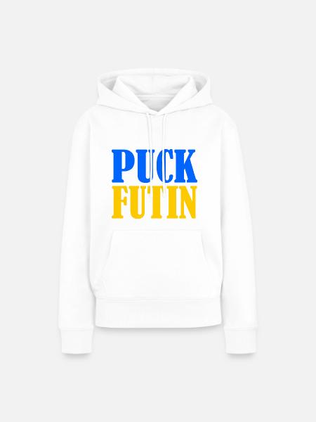 Puck futin - Frauen Premium Bio Hoodie - Weiß