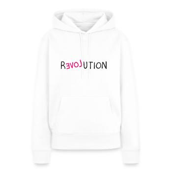 Revolution - Frauen Premium Bio Hoodie - Weiß - Vorne - Julia (174cm)