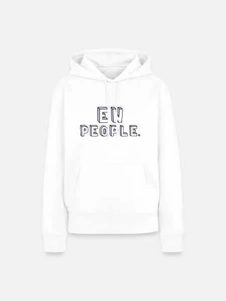 Menschen sind doof. - Frauen Premium Bio Hoodie - Weiß