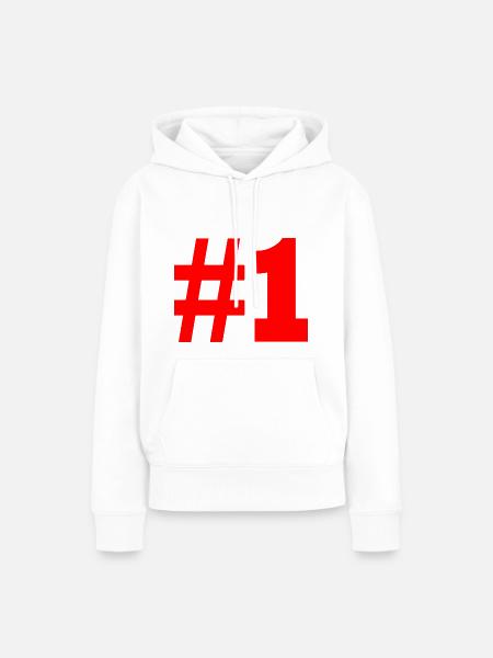 #1 - Frauen Premium Bio Hoodie - Weiß