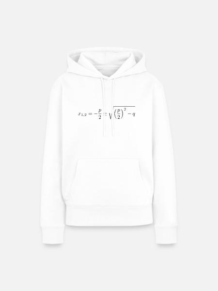 PQ Formel - Frauen Premium Bio Hoodie - Weiß