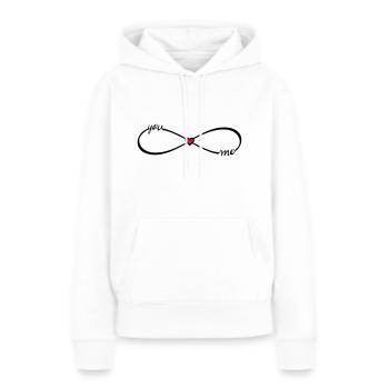 Infinity symbol you & me Infinity BFF - Women’s Premium Organic Hoodie - white - Front - Julia (174cm)