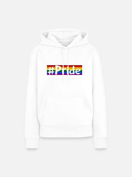 Pride - Frauen Premium Bio Hoodie - Weiß