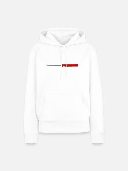 Schraubenzieher - Frauen Premium Bio Hoodie - Weiß
