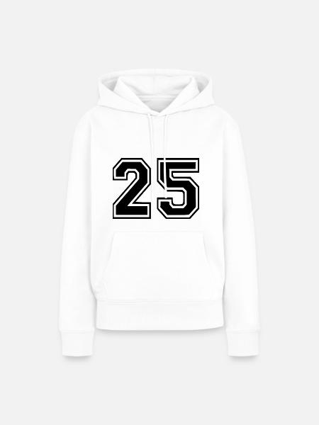 25 - Frauen Premium Bio Hoodie - Weiß