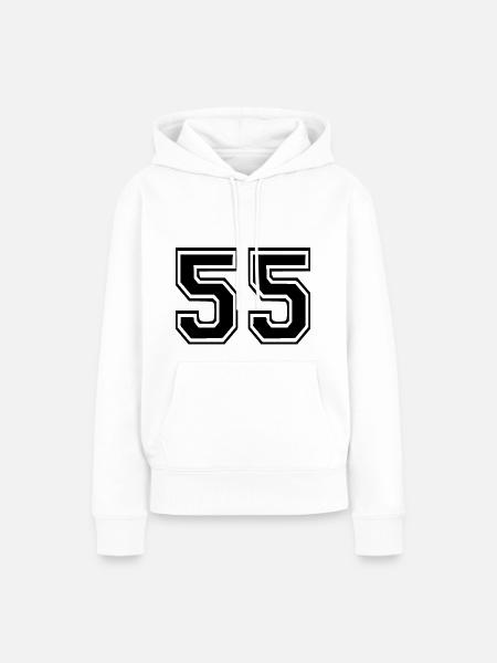 55 - Frauen Premium Bio Hoodie - Weiß
