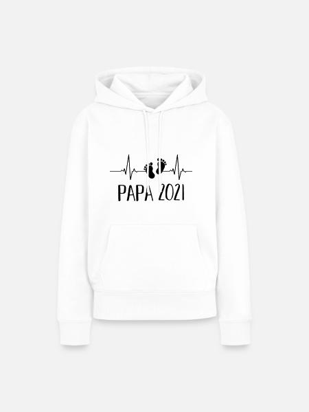 Papa 2021 - Frauen Premium Bio Hoodie - Weiß