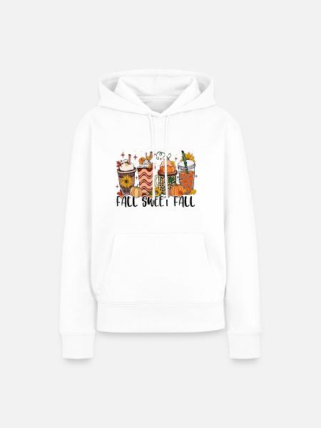 Herbst Süßer Herbst - Frauen Premium Bio Hoodie - Weiß