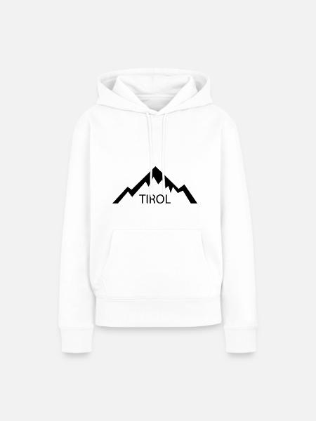 Tirol - Frauen Premium Bio Hoodie - Weiß