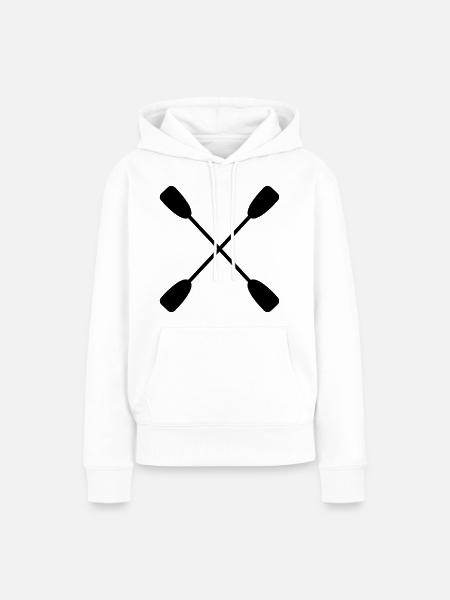 Paddel - Frauen Premium Bio Hoodie - Weiß