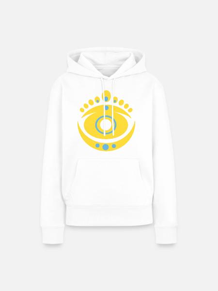 Muster N°9 - Frauen Premium Bio Hoodie - Weiß