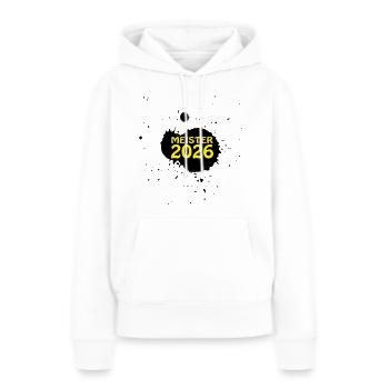 Meister 2026 Meisterschaft - Frauen Premium Bio Hoodie - Weiß - Vorne - Julia (174cm)