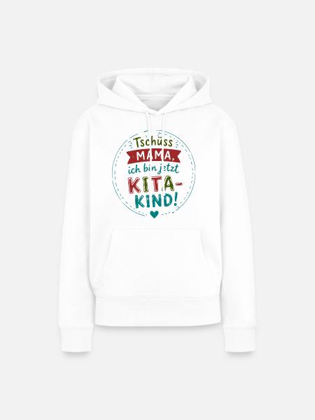 KitaKind Abschiedsmotto - Frauen Premium Bio Hoodie - Weiß