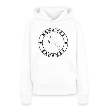 Bahamas - Sweat à capuche Premium bio Femme - blanc - Devant - Julia (174cm)