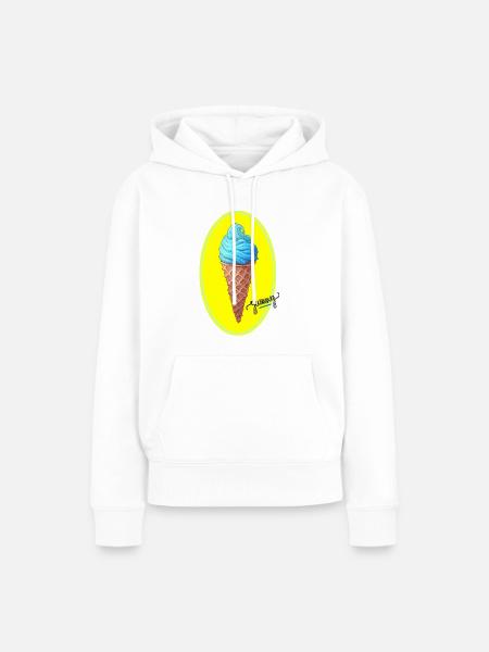 leckere eiscreme - Frauen Premium Bio Hoodie - Weiß
