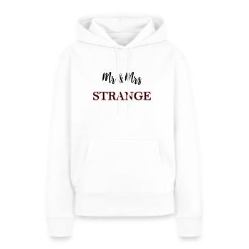 mr and mrs strange - Women’s Premium Organic Hoodie - white - Front - Julia (174cm)