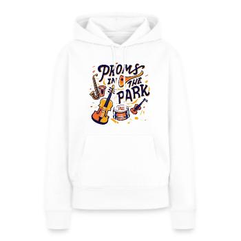 Proms in the Park Typography - Women’s Premium Organic Hoodie - white - Front - Julia (174cm)