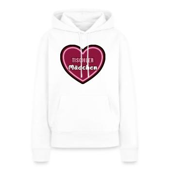Tischlerin Tischler Mädchen Kind Azubine Azubi - Frauen Premium Bio Hoodie - Weiß - Vorne - Julia (174cm)