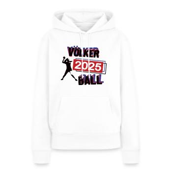 Völkerball Spielerin Team Turnier Mannschaft 2025 - Frauen Premium Bio Hoodie - Weiß - Vorne - Julia (174cm)