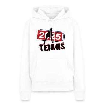 Tennis Spielerin Team Turnier Mannschaft 2025 - Frauen Premium Bio Hoodie - Weiß - Vorne - Julia (174cm)