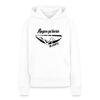 Augenoptikerin in Rente Rentenbeginn Optikerin - Frauen Premium Bio Hoodie - Weiß - Vorne - Julia (174cm)