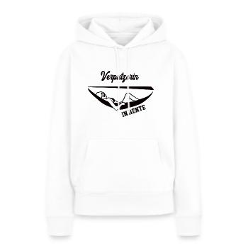 Verputzerin in Rente Rentenbeginn Stuckateur Frau - Frauen Premium Bio Hoodie - Weiß - Vorne - Julia (174cm)