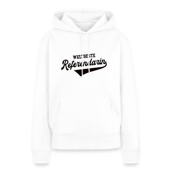 Weltbeste Referendarin Beste Lehrerin Ausbildung - Frauen Premium Bio Hoodie - Weiß - Vorne - Julia (174cm)