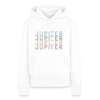 Jupiter Planet - Frauen Premium Bio Hoodie - Weiß - Vorne - Julia (174cm)
