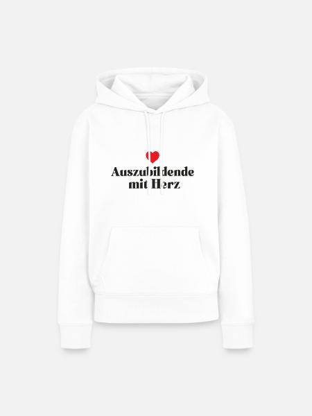 Auszubildende mit Herz Danke Azubi Lehrling Beste - Frauen Premium Bio Hoodie - Weiß