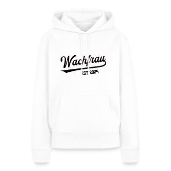 Wachfrau 2024 Beruf Security Sicherheit Wachdienst - Frauen Premium Bio Hoodie - Weiß - Vorne - Julia (174cm)