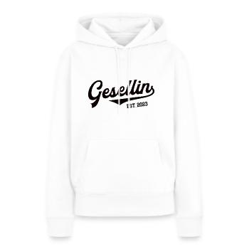 Gesellin 2023 Gesellenprüfung Ausbildung Azubi - Frauen Premium Bio Hoodie - Weiß - Vorne - Julia (174cm)