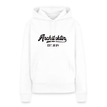 Architektin Architektur Studentin Abschluss 2024 - Frauen Premium Bio Hoodie - Weiß - Vorne - Julia (174cm)