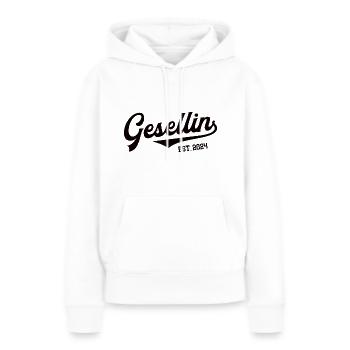Gesellin 2024 Gesellenprüfung Ausbildung Azubi - Frauen Premium Bio Hoodie - Weiß - Vorne - Julia (174cm)