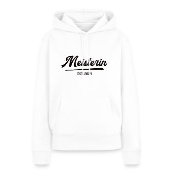 Meisterin Abschluss 2024 Meister Meisterprüfung - Frauen Premium Bio Hoodie - Weiß - Vorne - Julia (174cm)