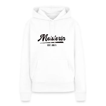 Meisterin Abschluss 2025 Meister Meisterprüfung - Frauen Premium Bio Hoodie - Weiß - Vorne - Julia (174cm)