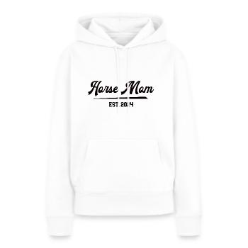 Horse Mom 2024 Pferdemama Pferdefrau Horsemom - Frauen Premium Bio Hoodie - Weiß - Vorne - Julia (174cm)