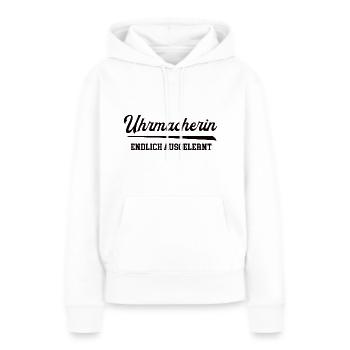 Uhrmacherin Ausbildung Bestanden Azubi Juwelierin - Frauen Premium Bio Hoodie - Weiß - Vorne - Julia (174cm)