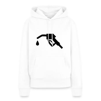 Robinet - Sweat à capuche Premium bio Femme - blanc - Devant - Julia (174cm)