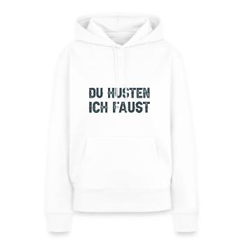 Grippe Virus Corona Coronavirus Geschenk lustig - Frauen Premium Bio Hoodie - Weiß - Vorne - Julia (174cm)
