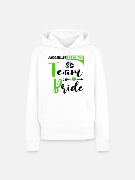 Junggesellenabschied Team Bride Hochzeit Ringe - Frauen Premium Bio Hoodie - Weiß