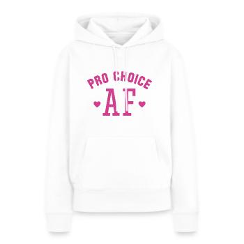 Pro Choice AF - Frauen Premium Bio Hoodie - Weiß - Vorne - Julia (174cm)