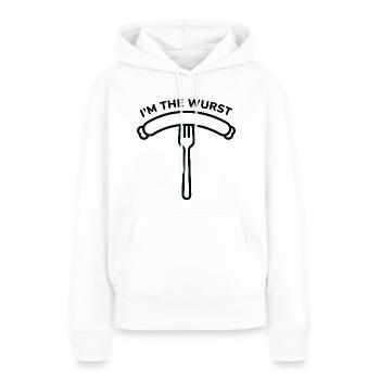 I’m The Wurst - Women’s Premium Organic Hoodie - white - Front - Julia (174cm)